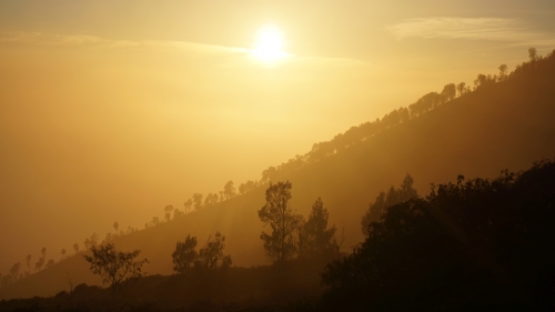 der Sonnenaufgang